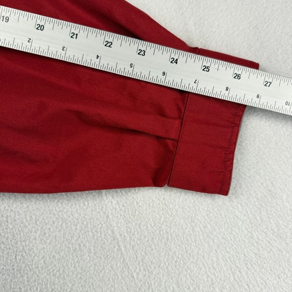 Vintage London Fog Jacket Men's 38 Small Red Full Ziip Bi Swing Bomber Crop Boxy - Picture 5 of 8